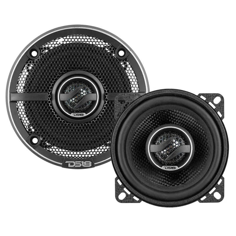 DS18 4in 50 Watts RMS 4 ohm 2-Way Coaxial Speaker w/ Kevlar Cones - Main Product View