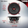 Load image into Gallery viewer, DS18 4in 60 Watts RMS 3 ohm 2-Way Coaxial Speakers And Component System w/ Fiberglass Cone - Main Product View