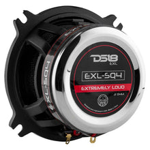 Load image into Gallery viewer, DS18 4in 60 Watts RMS 3 ohm 2-Way Coaxial Speakers And Component System w/ Fiberglass Cone - Side View