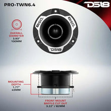 Load image into Gallery viewer, DS18 4in High Compression Neodymium Tweeter 150 Watts RMS 1.5 in Polyimide Vc 4 ohm - Additional View 6