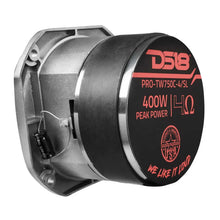 Load image into Gallery viewer, DS18 4in Super Bullet Tweeter 200 Watts RMS 1.5in Titanium Vc 4 ohm |Silver - Side View