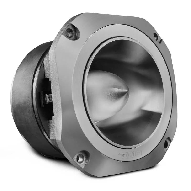 DS18 4in Super Bullet Tweeter 200 Watts RMS 1.5in Titanium Vc 8 ohm Silver - Side View