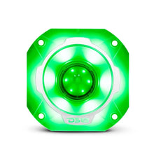 Load image into Gallery viewer, DS18 4in Super Bullet Tweeter 250 Watts RMS 1.5in Titanium Vc 4 ohm RGB LED Lights - Side View