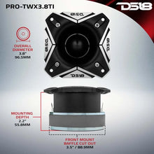Load image into Gallery viewer, DS18 4in Super Bullet Tweeter 250 Watts RMS 1.5in Titanium Vc 8 ohm - Main Product View