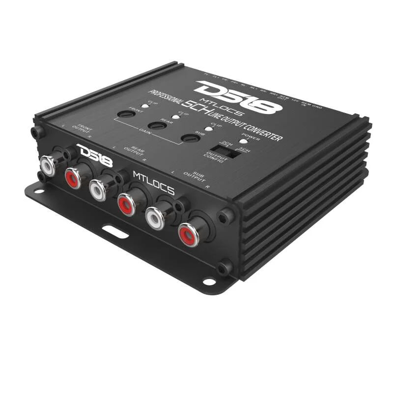 DS18 5-Chnl Speaker Emulator Remote Out Level Matching Controls LED Clip Indicator Hi/Low Converters - Installation View
