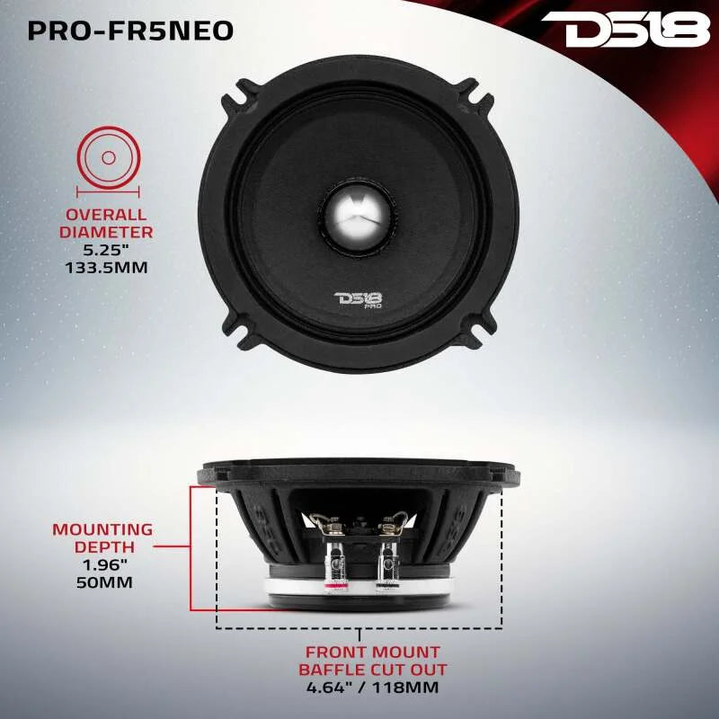 DS18 5.25 200 Watts RMS 4 ohm Neodymium Full Range Loudspeaker - Installation View