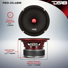 Load image into Gallery viewer, DS18 5.25in 150 Watts RMS 4 ohm Mid-Range Loudspeaker Bullet Loudspeaker - Main Product View