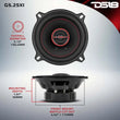 Load image into Gallery viewer, DS18 5.25in 45Watts RMS 4 ohm 2-Way Coaxial Speaker System Universal Fit - Back View