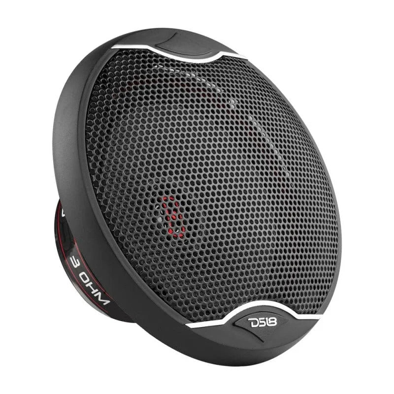 DS18 5.25in 80 Watts RMS 3 ohm 2-Way Coaxial Speakers And Component System w/ Fiberglass Cone - Side View