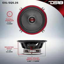 Load image into Gallery viewer, DS18 5.25in 80 Watts RMS 3 ohm 2-Way Coaxial Speakers And Component System w/ Fiberglass Cone - Additional View 5
