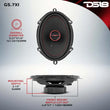 Load image into Gallery viewer, DS18 5x7in 50 Watts RMS 4 ohm 2-Way Coaxial Speaker System Universal Fit - Back View