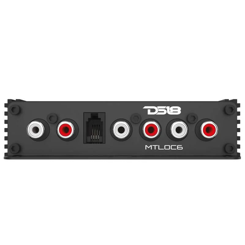 DS18 6-Chnl Speaker Emulator Remote Out Level Matching Controls LED Clip Indicator Hi/Low Converters - Side View