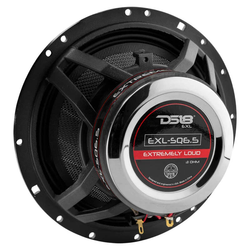 DS18 6.5in 120 Watts RMS 3 ohm 2-Way Coaxial Speakers And Component System w/ Fiberglass Cone - Additional View 5
