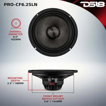 Load image into Gallery viewer, DS18 6.5in 150 Watts RMS 2 ohm Mid-Range Loudspeaker Neodymium Shallow - Main Product View
