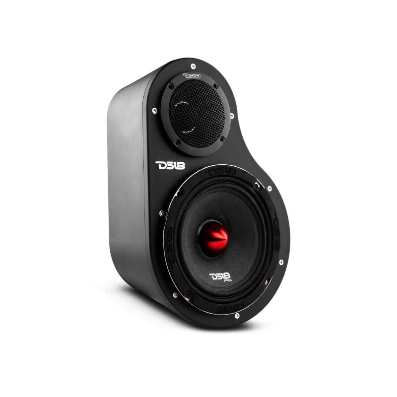 DS18 6.5in 2-Way Speaker Pods Fits 2x 6.5in Speakers 2x 3.78in Tweeters Speakers Not Included - Installation View