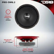 Load image into Gallery viewer, DS18 6.5in 200 Watts RMS 2 ohm Mid-Range Loudspeaker Shallow - Back View