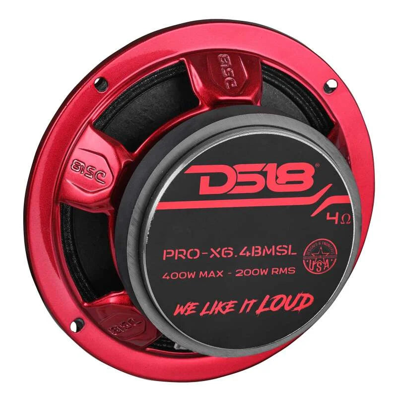 DS18 6.5in 200 Watts RMS 4 ohm Mid-Range Bullet Loudspeaker Shallow - Additional View 6