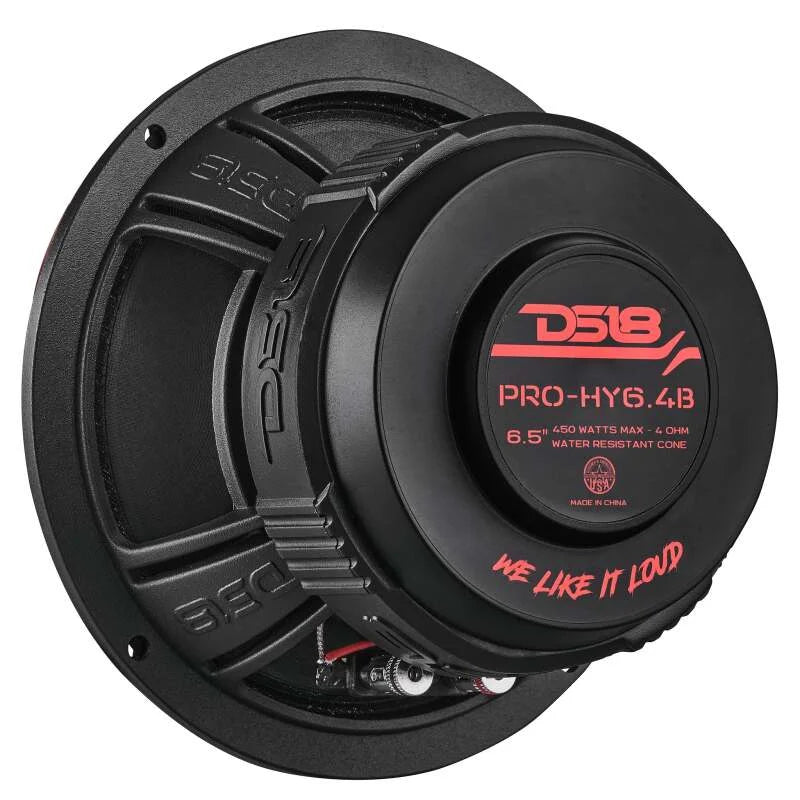 DS18 6.5in 225 Watts RMS 4 ohm Mid-Range Loudspeaker w/ Water Resistant Cone - Main Product View