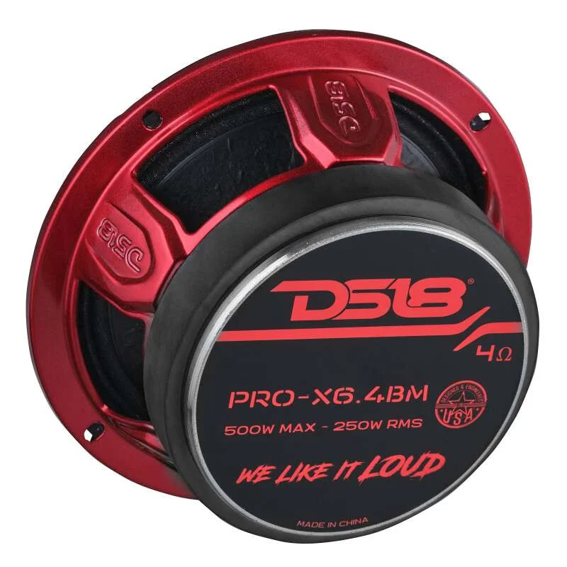 DS18 6.5in 250 Watts RMS 4 ohm Mid-Range Loudspeaker Bullet Loudspeaker - Main Product View