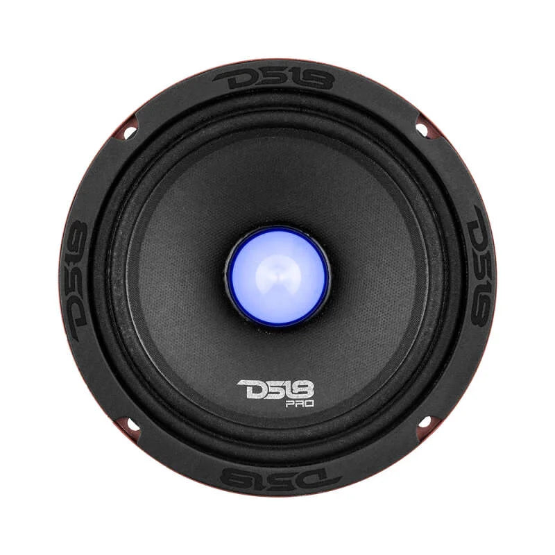 DS18 6.5in 250 Watts RMS 4 ohm Mid-Range Loudspeaker RGB Bullet Loudspeaker - Side View