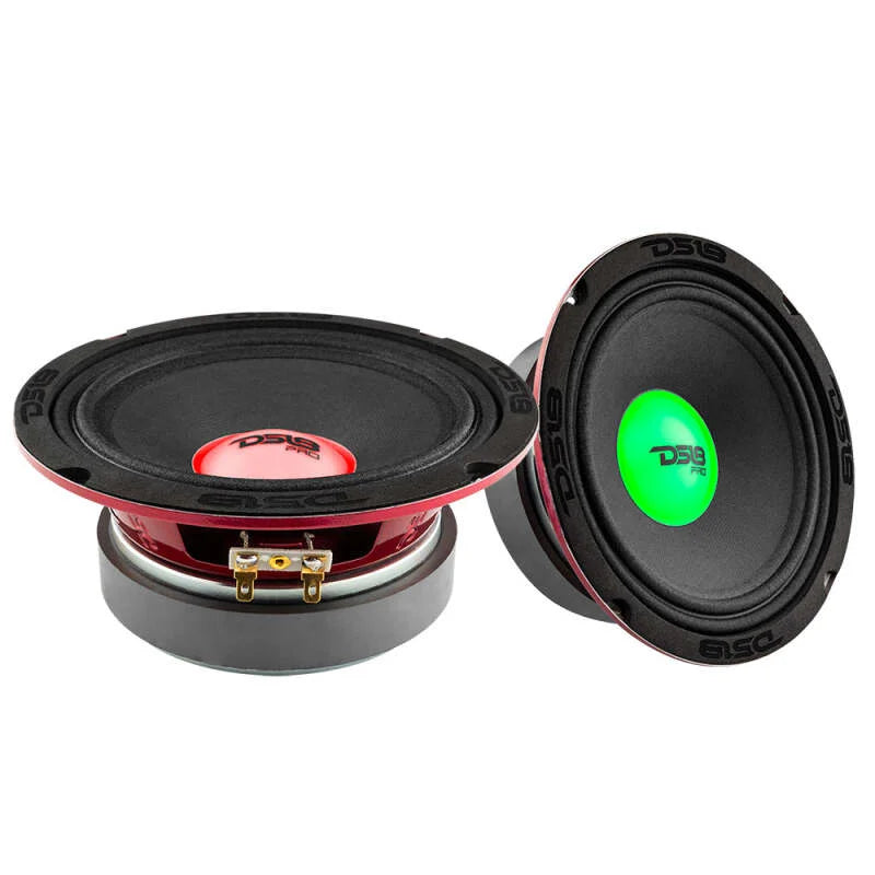 DS18 6.5in 250 Watts RMS 4 ohm Mid-Range Loudspeaker w/ RGB Dust Cap - Side View