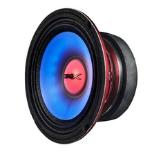Load image into Gallery viewer, DS18 6.5in 250 Watts RMS 4ohm Mid Range Loudspeaker w/Translucent Dust Cap and Cone w/RGB LED Lights - Main Product View
