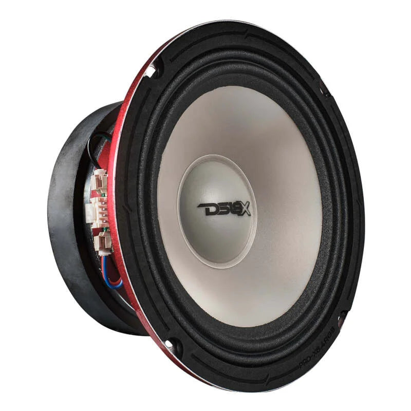 DS18 6.5in 250 Watts RMS 4ohm Mid Range Loudspeaker w/Translucent Dust Cap and Cone w/RGB LED Lights - Back View