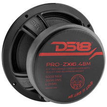 Load image into Gallery viewer, DS18 6.5in 300 Watts RMS 4 ohm Neodymium and Ferrite Magnet Bullet Mid-Range Loudspeaker - Back View