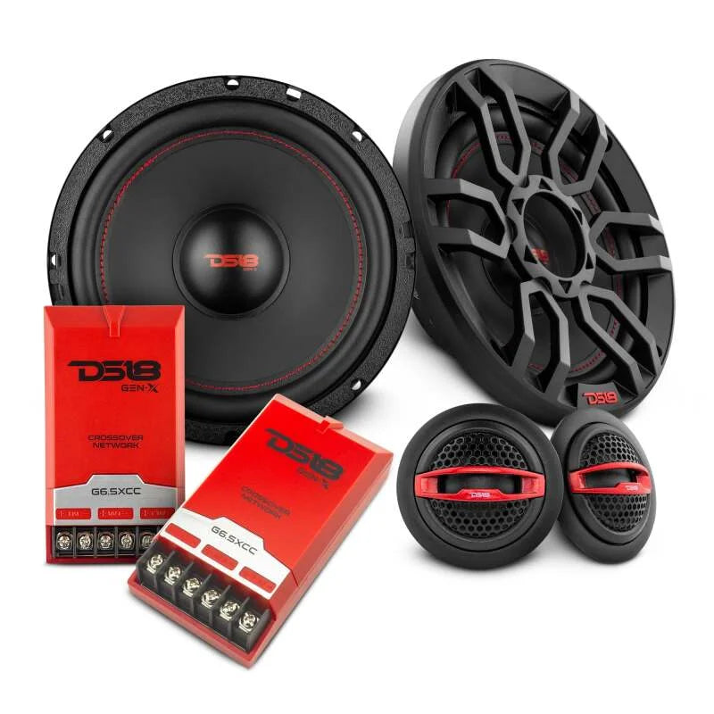 DS18 6.5in 50 Watts RMS 4 ohm 2-Way Component Speaker System Universal Fit - Additional View 6
