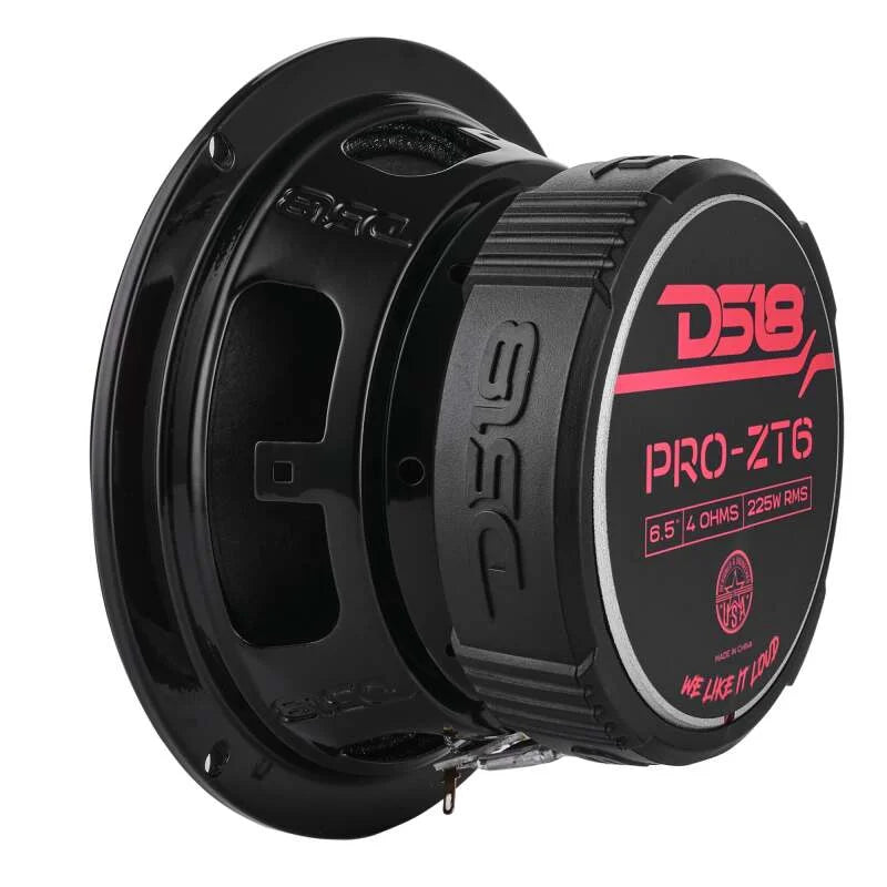 DS18 6.5in Coaxial Loudspeaker 225 Watts RMS 4 ohm Mid-Range Water Resistant Cone - Main Product View