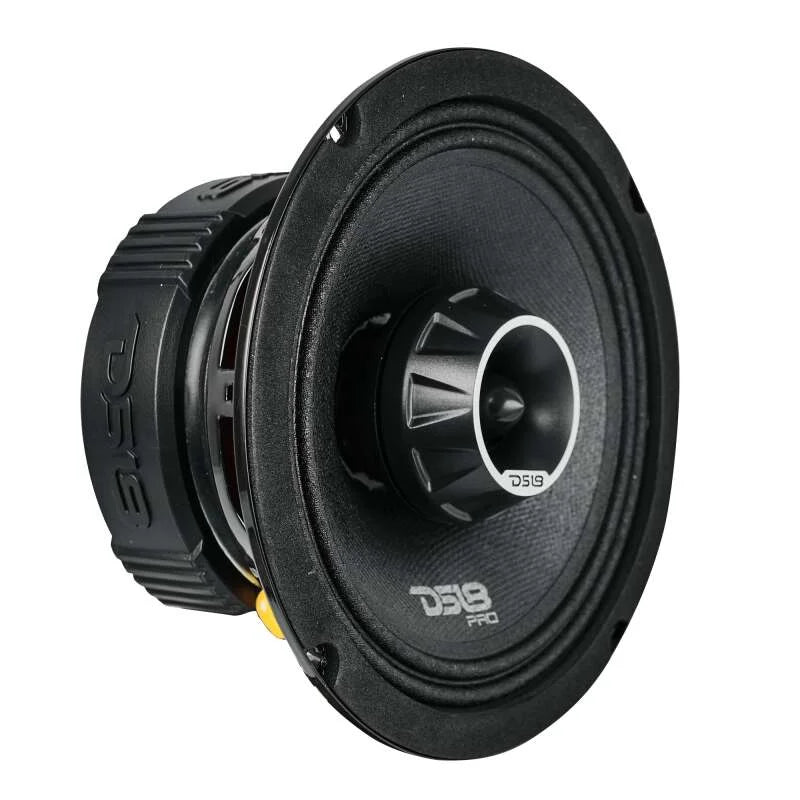 DS18 6.5in Coaxial Loudspeaker 225 Watts RMS 4 ohm Mid-Range Water Resistant Cone - Side View