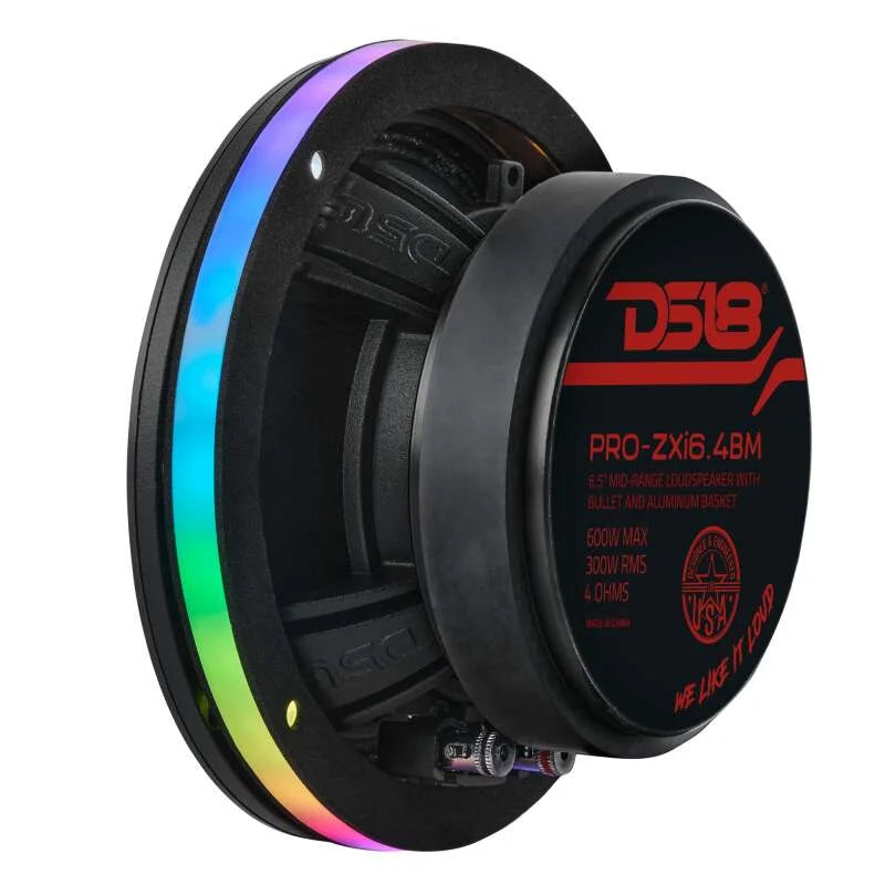 DS18 6.5in Digital LED Speaker Ring w/ Digital LED lights 1/2in Spacer Depth - Installation View