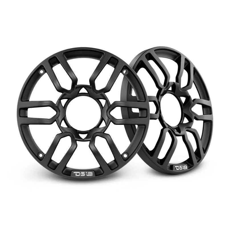 DS18 6.5in Speaker Grill Pair- Black - Side View
