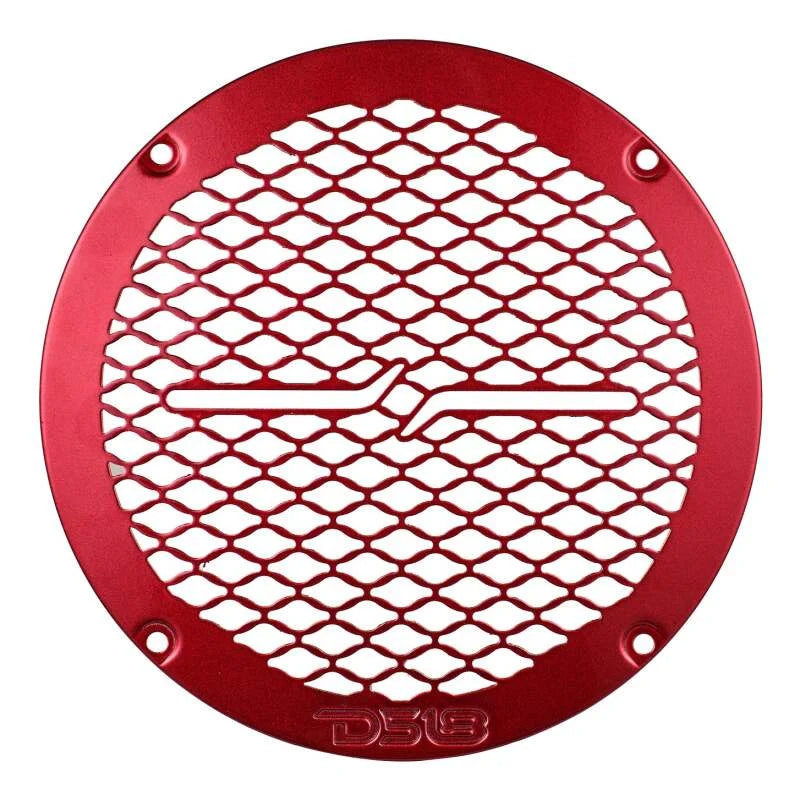 DS18 6.5in Speaker Grill Shallow- Red - Installation View