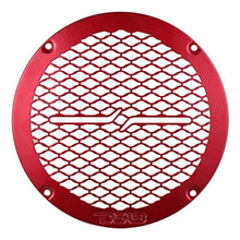 Load image into Gallery viewer, DS18 6.5in Speaker Grill Shallow- Red - Installation View