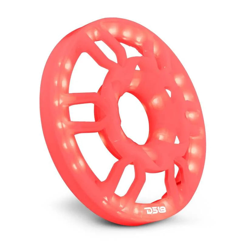 DS18 6.5in Speaker Grill w/ RGB LED Lights - Back View