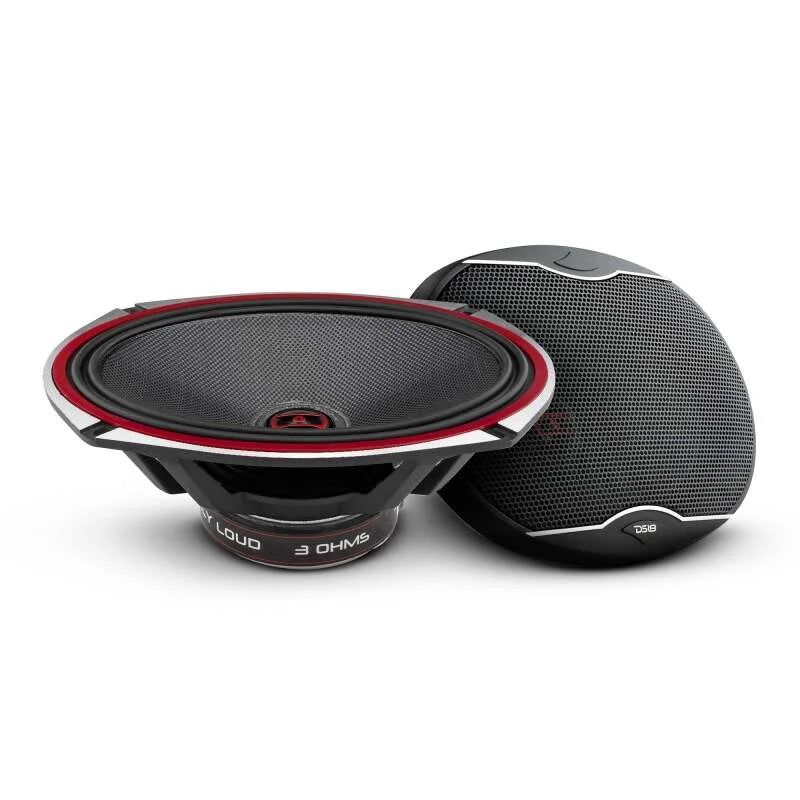 DS18 6x9in 160 Watts RMS 3 ohm 2-Way Coaxial Speakers And Component System w/ Fiberglass Cone - Additional View 7