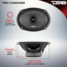 Load image into Gallery viewer, DS18 6x9in 300 Watts RMS 4 ohm Neodymium and Ferrite Magnet Bullet Mid-Range Loudspeaker - Additional View 6
