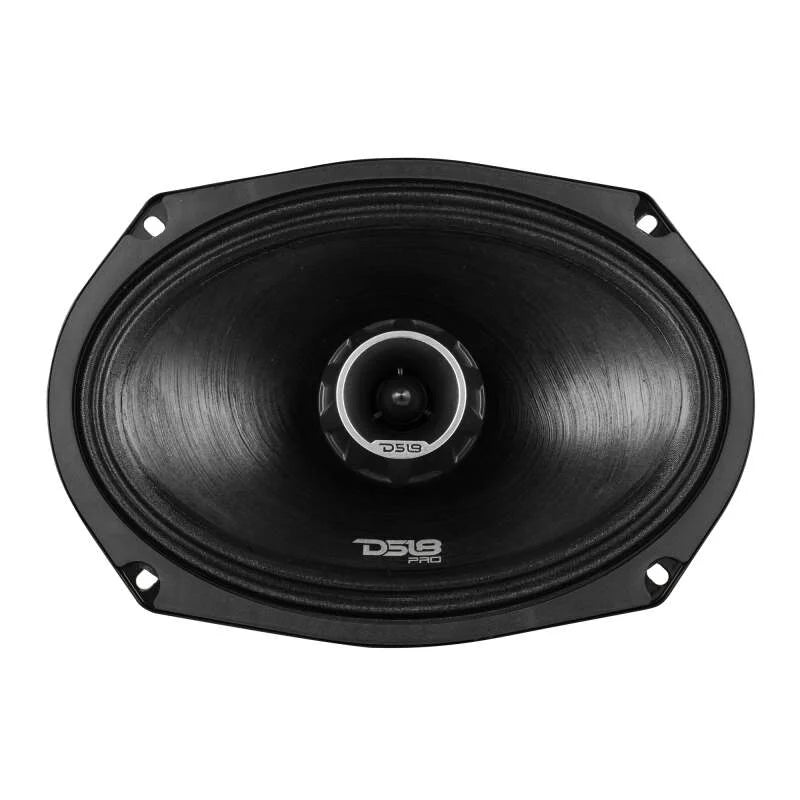 DS18 6x9in Coaxial Loudspeaker 275 Watts RMS 4 ohm Mid-Range Water Resistant Cone - Back View