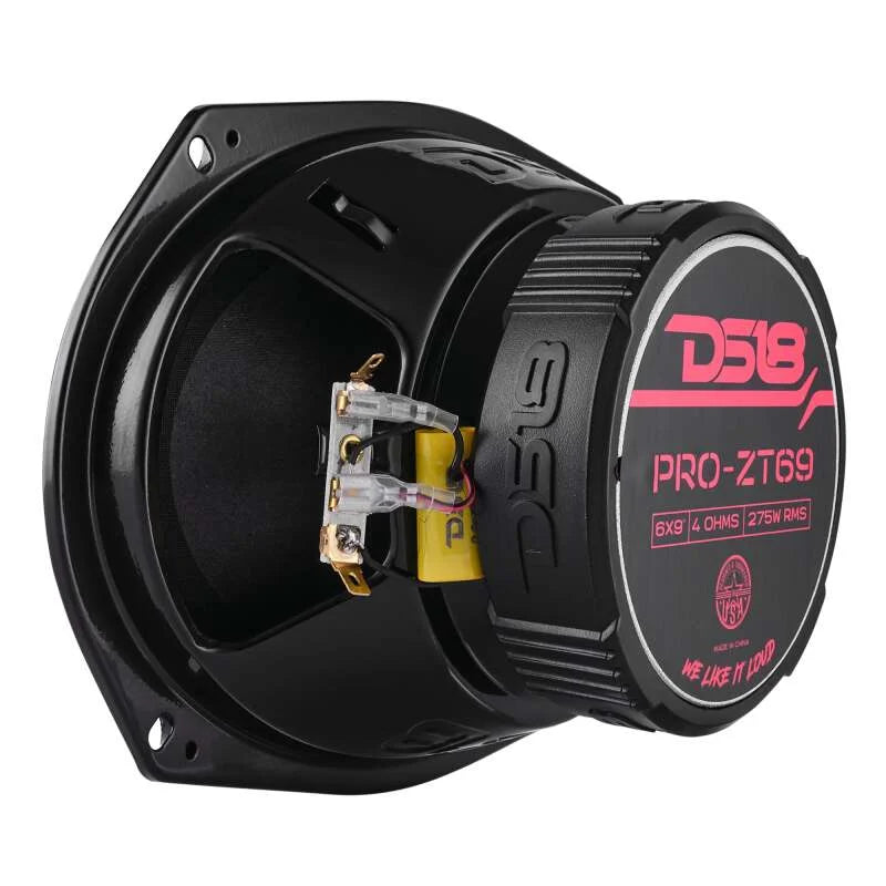 DS18 6x9in Coaxial Loudspeaker 275 Watts RMS 4 ohm Mid-Range Water Resistant Cone - Additional View 7