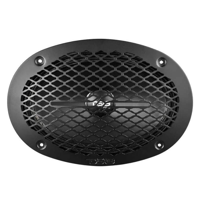 DS18 6x9in Speaker Grill Shallow- Black - Back View