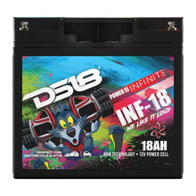 Load image into Gallery viewer, DS18 750 Watts 18 AH Infinite AGM Power Cell Battery - Back View