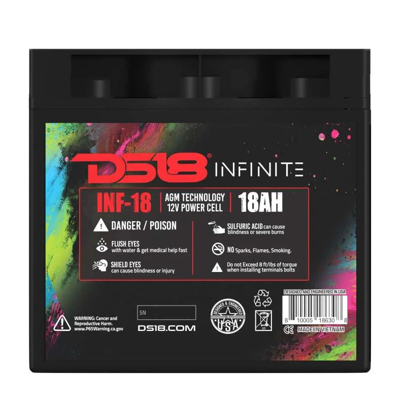 DS18 750 Watts 18 AH Infinite AGM Power Cell Battery - Additional View 5