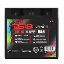 Load image into Gallery viewer, DS18 750 Watts 18 AH Infinite AGM Power Cell Battery - Additional View 5