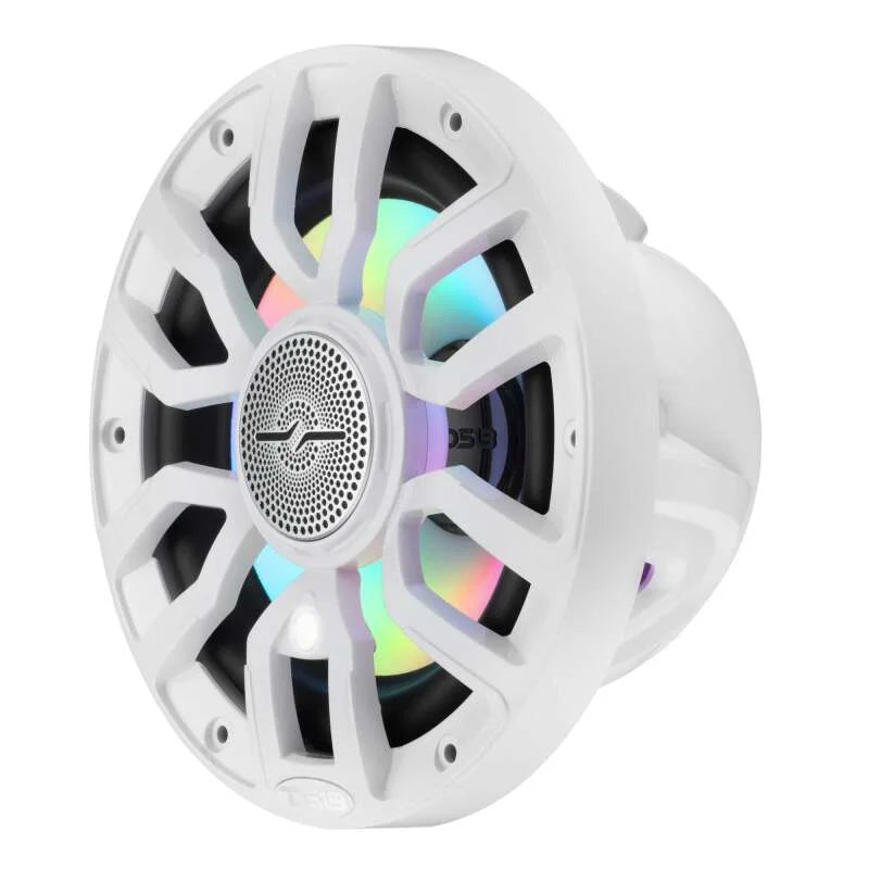 DS18 7.7in 2-Way 175 Watts RMS 4ohm Dgtl LED Lights Bullet Tweeter Cvrs Incl Wht Built-in Deck Light - Additional View 5