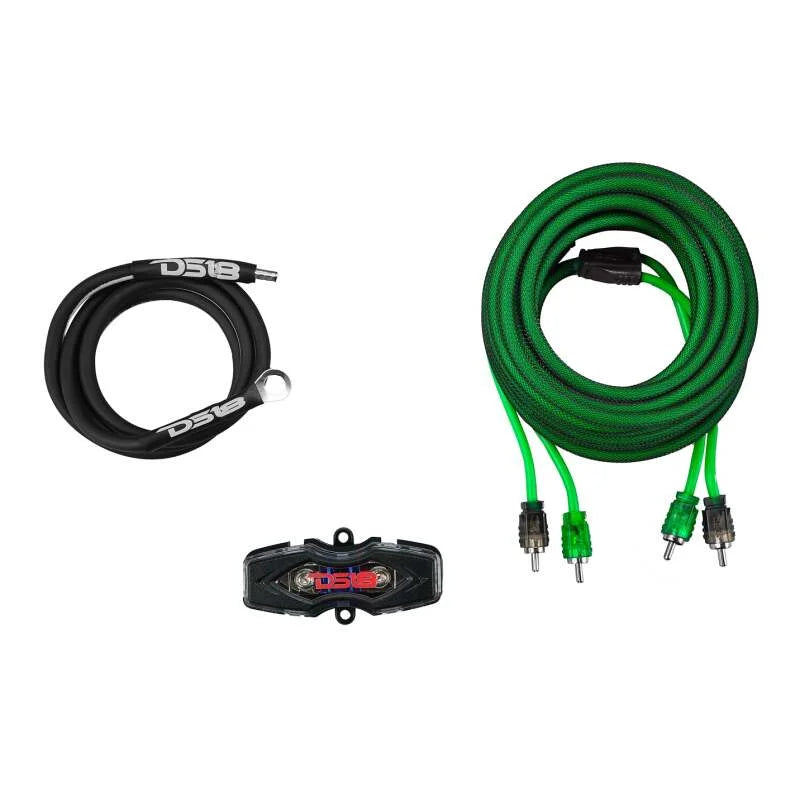 DS18 8-GA Amplifier Install Kit Advance- Green - Additional View 5