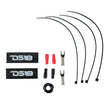 Load image into Gallery viewer, DS18 8-GA Amplifier Install Kit Advance- Red - Side View