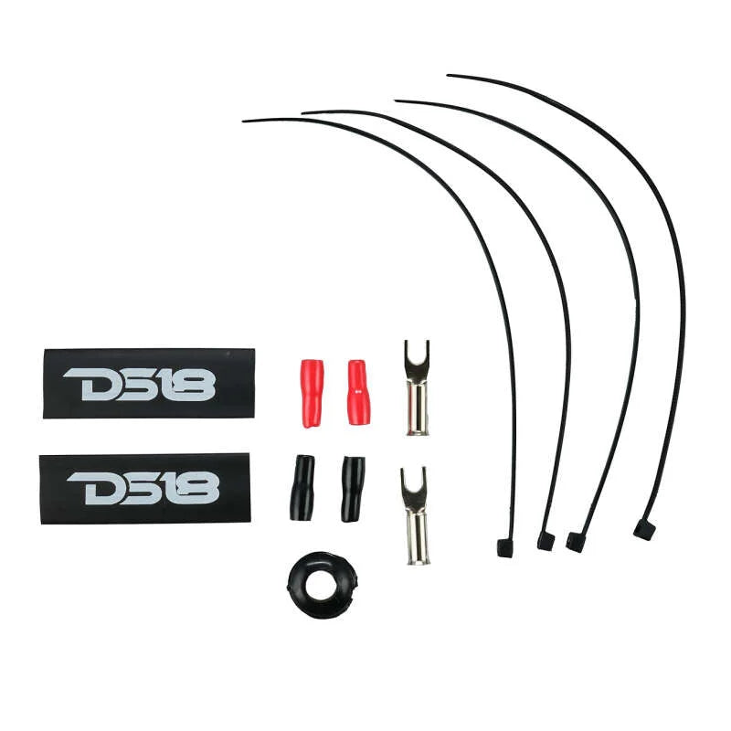 DS18 8-GA Amplifier Install Kit Advance- Red - Side View