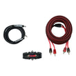 Load image into Gallery viewer, DS18 8-GA Amplifier Install Kit Advance- Red - Back View