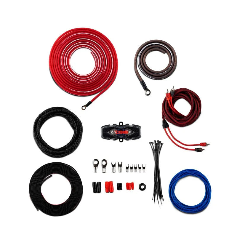 DS18 8-GA Amplifier Install Kit - Red - Side View
